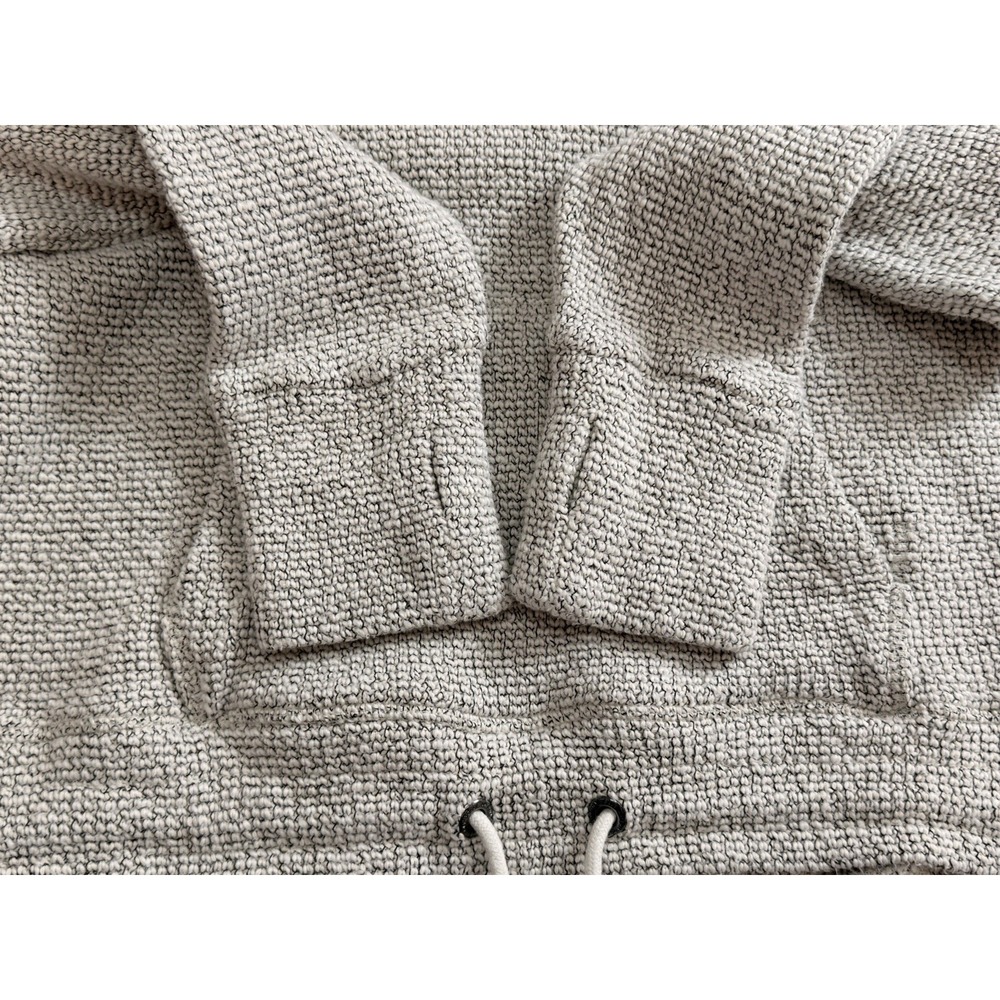 Sweaty‎ Betty Gray Restful Boucle Kangaroo-Pocket Cowl Neck Sweatshirt Gorpcore - Picture 9 of 10